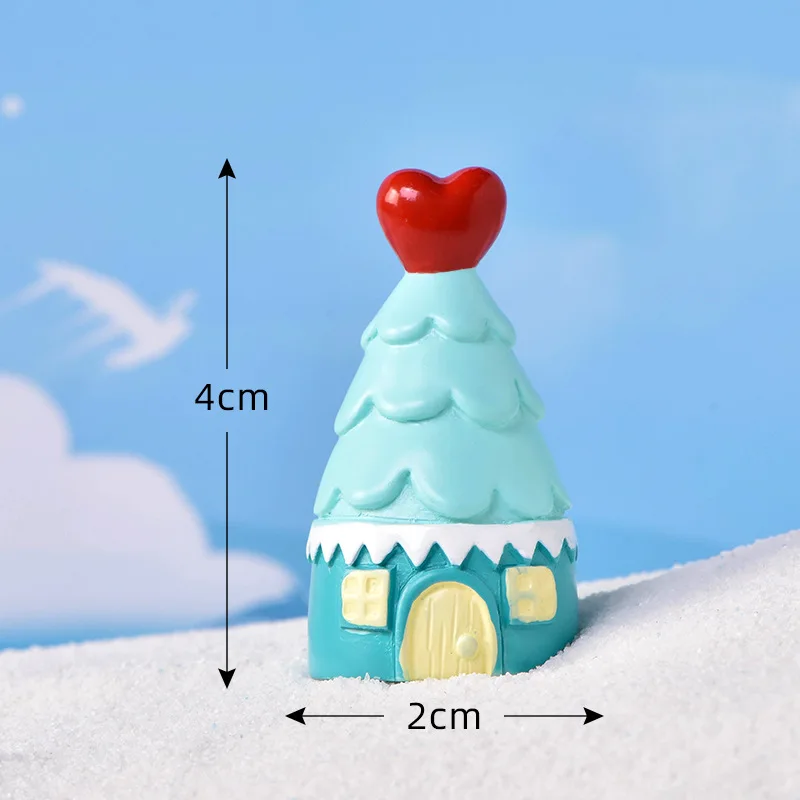 جديد عيد الميلاد سانتا كلوز شجرة الدب ثلج مصغرة تمثال منزل ديكور المنزل حديقة سيارة كعكة اكسسوارات الديكور الحديثة