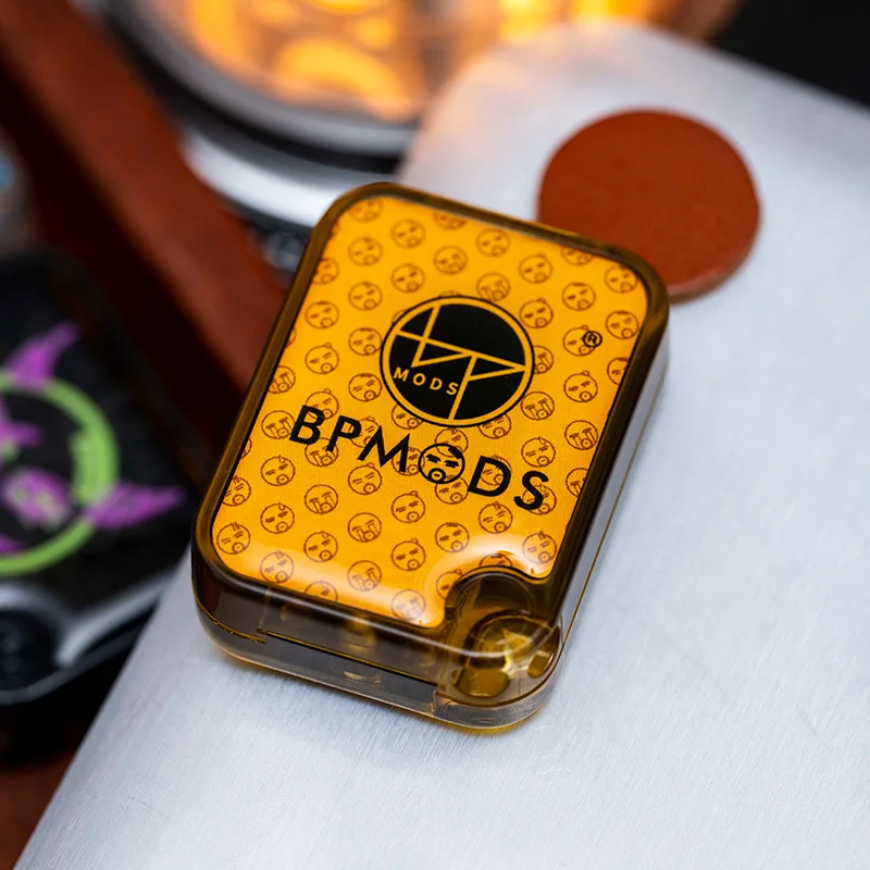 Authentic BPMODS Mini Crystal Stress Relief Toy Mechanical  Paragraph DingDing Straight Push Card EDC Fidget Spinner