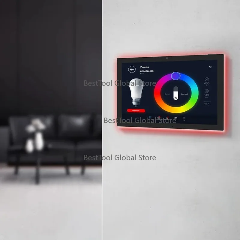 

POE RK3576S 4+64GB 1280*800 10.1-Inch IPS All-In-One Home Automation Tablet PC And-roid 14 for Sm-art Home Business Front Camera