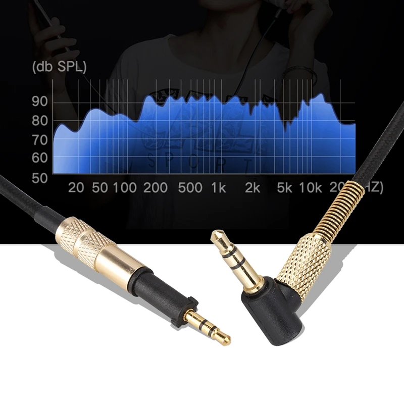 Câble Audio de Remplacement pour Appareil de Contrôle d'Akg K450, K460, K480, Q460, K451, 3.5 Mâle vers 2.5 Mâle