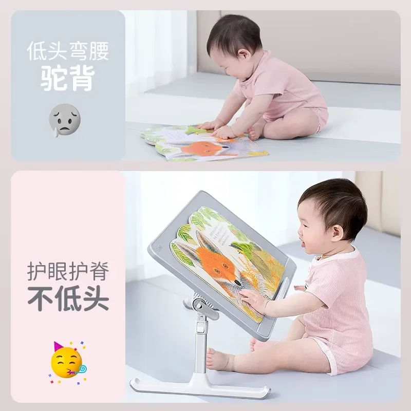 Study Table Bed Lazy Foldable Lifting Notebook Bed Table Small Table Student Picture Book Reading Rack