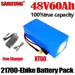 21700 13s4p 48v 60ah Ebike Electric Bike Motorcycle Accu Akku 20 25 30 40 50Ah 300w-3000w Lithium Battery Pack With BMS Charger