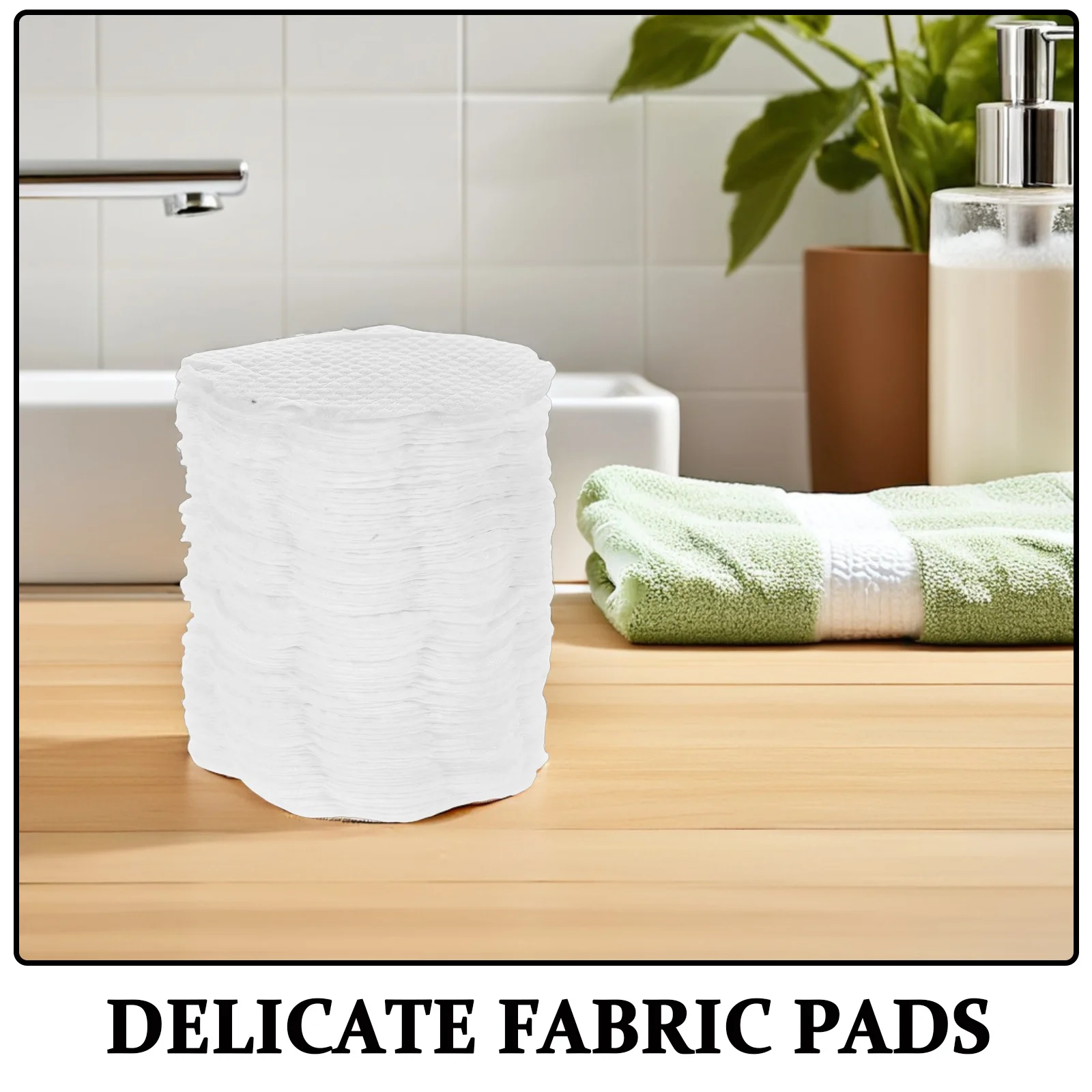 100 pezzi di cuscinetti in tessuto non tessuto design ispessito superficie con texture di perle salviette struccanti adatte ai viaggi pulizia del viso