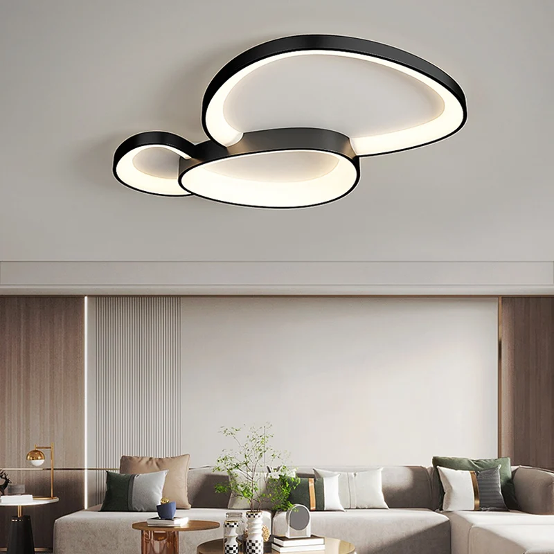 Plafonnier LED au design moderne, luminaire décoratif d'intérieur, idéal pour un salon, une chambre à coucher, une salle à manger ou une salle d'étude