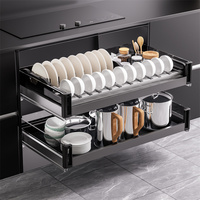 Organizer Utensils Dish Rack Drawer Sink Drain Slide Storage Kitchen Pull Out Basket