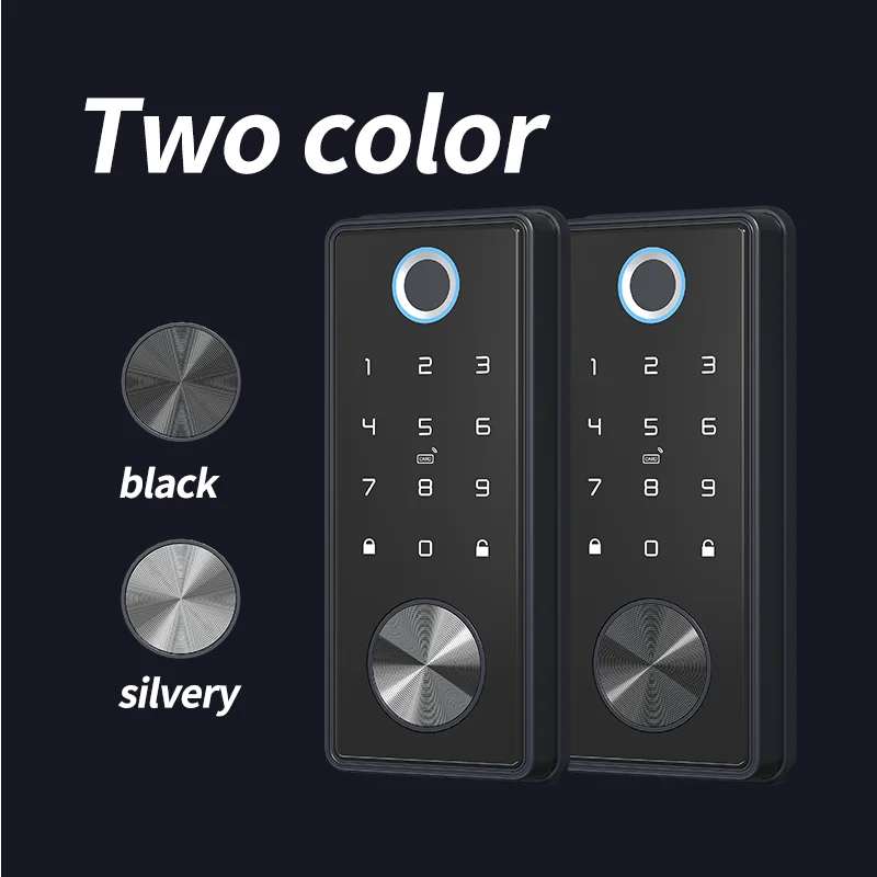 SZMYQ Tuya App Fingerprint Keypad Automatic Lock WiFi Smart Security Deadbolt Door Lock with 60S Delay Lock for Home Apartment