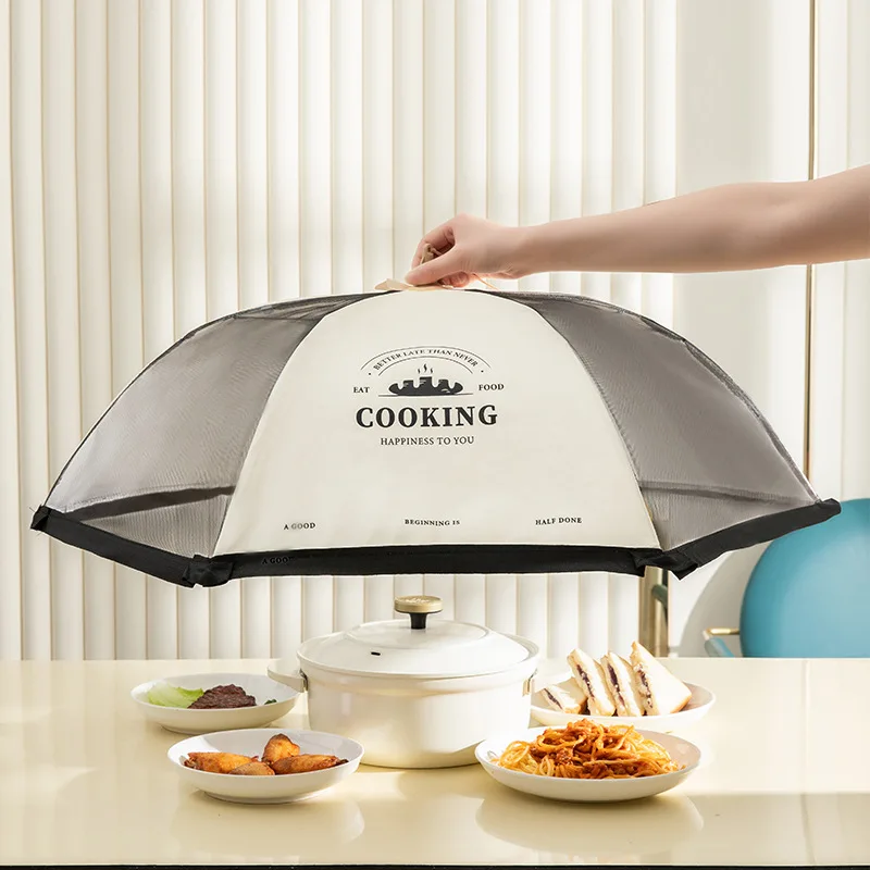 

Portable Foldable Food Covers Umbrella Fine Mesh Breathable Anti-Mosquito Meal Vegetable Fruit Cover Kitchen Gadgets Accessories