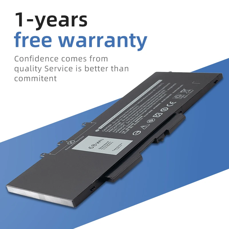 Bateria SUOZHAN GJKNX OEM do Dell Latitude E5480 5580 5490 5590, do serii DELL Precision M3520 M3530 GD1JP 7.6V 68WH — zdjęcie produktu 4