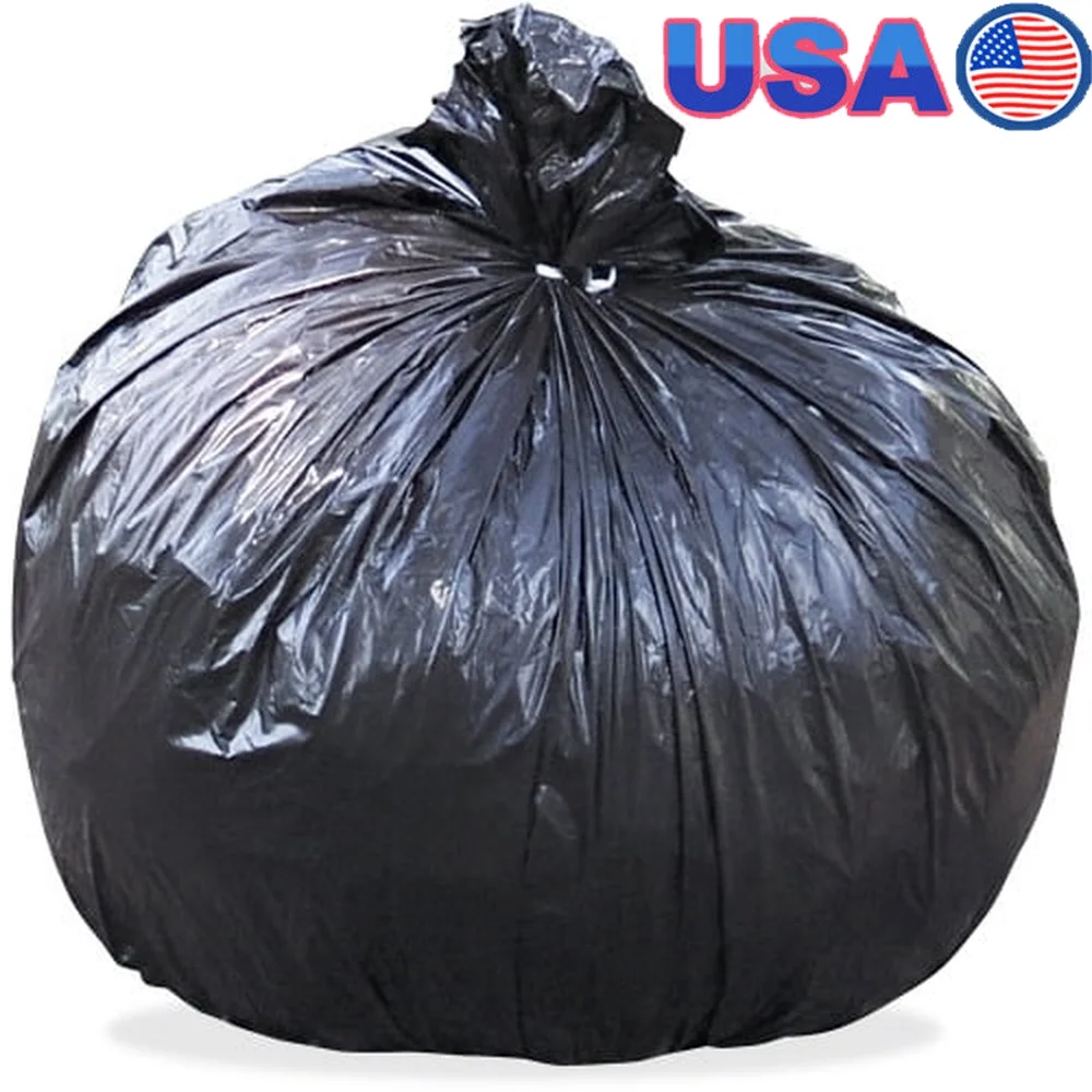 

Прочные переработанные мешки для мусора низкой плотности, сверхпрочные устойчивые к проколам вкладыши для мусорных баков, 30 галлонов, 100 шт., домашний офис