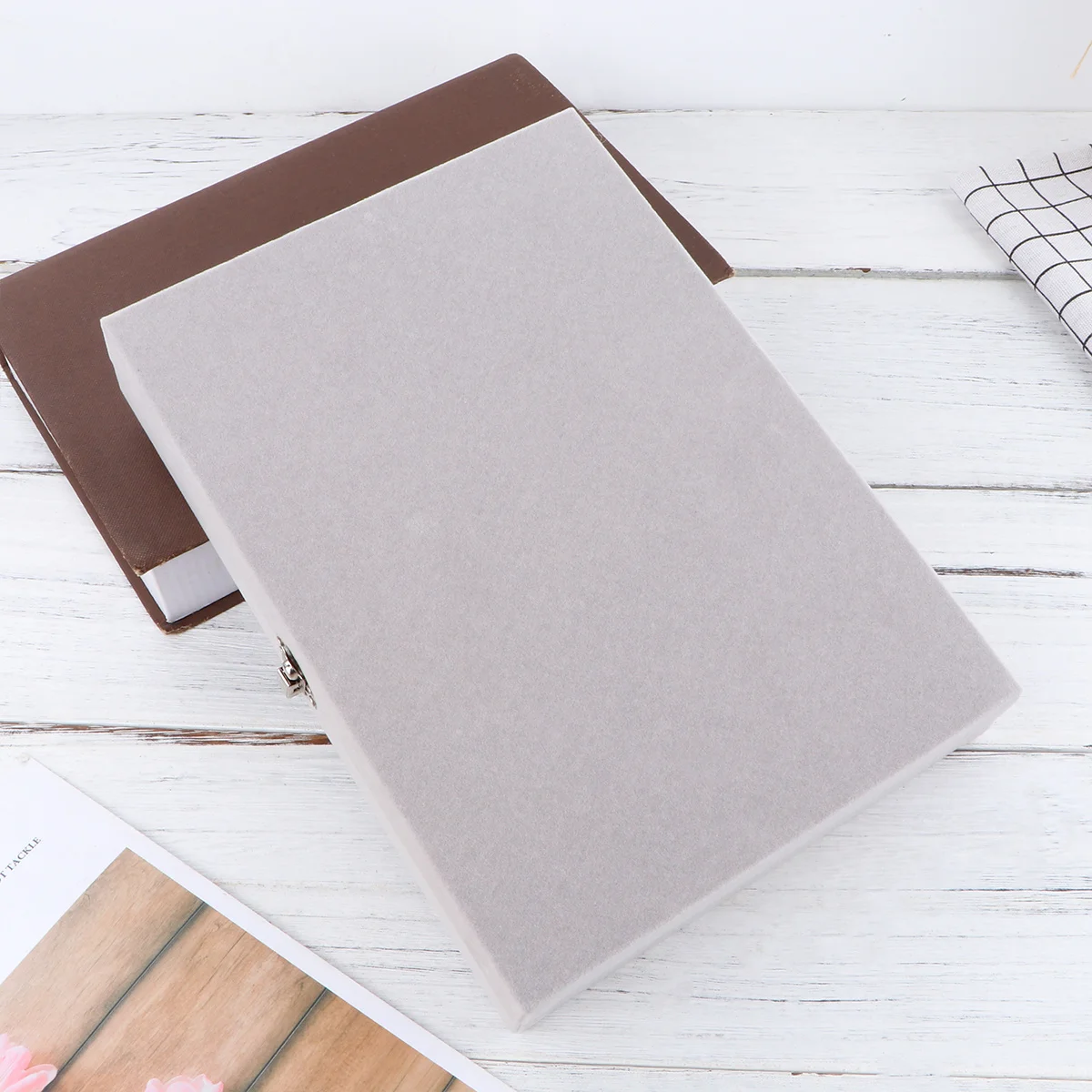 

Ящик для хранения ювелирных изделий Светло-серый Многофункциональный органайзер 6 в 1, идеально подходит для ожерелья, колец, часов, витрины, ящика для хранения ювелирных изделий