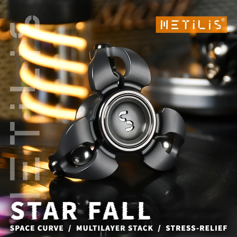 METILIS Star Fall Fidget Spinner Stress Relief Spielzeug Schreibtisch Spielzeug Gyro EDC Angst Spielzeug Angst Relief Gadgets Original Designs