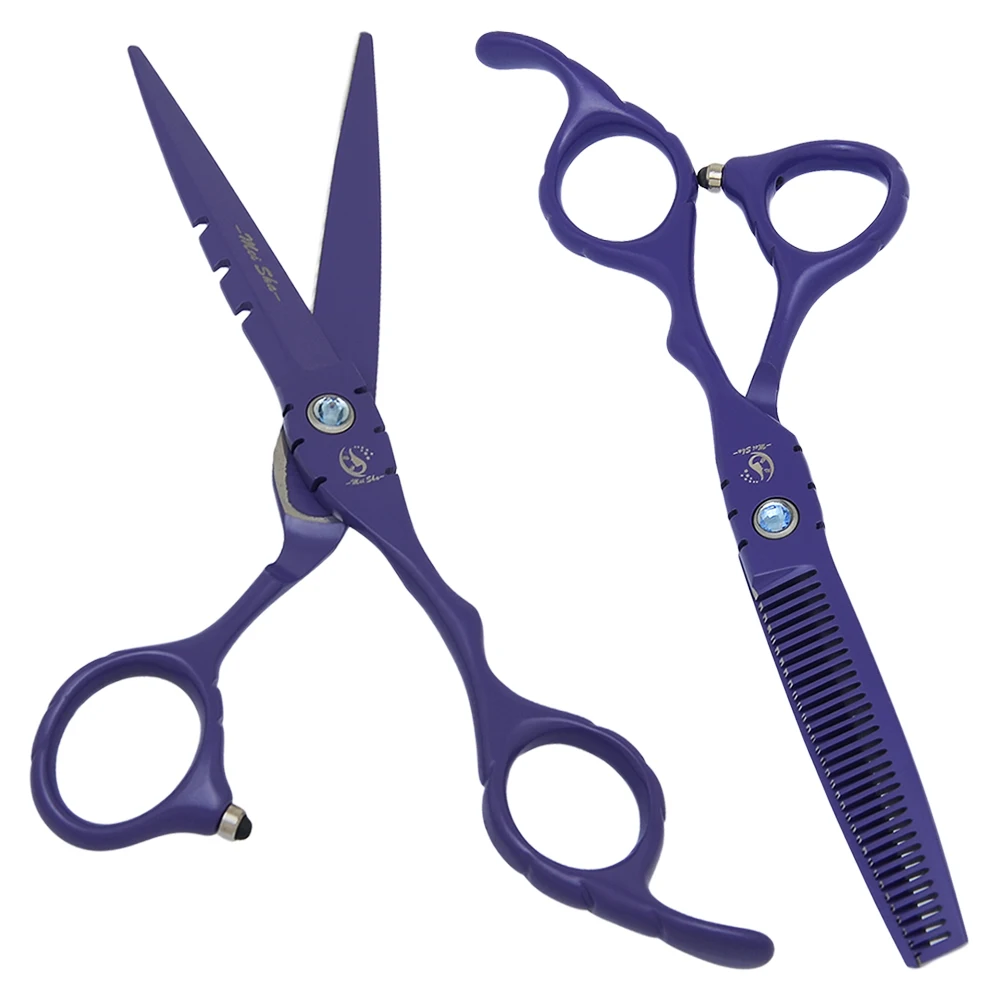 

Профессиональные парикмахерские ножницы для стрижки и филировки волос 5.5" и 6.0" из стали JP440C для салонов красоты и парикмахеров, модель A0064A