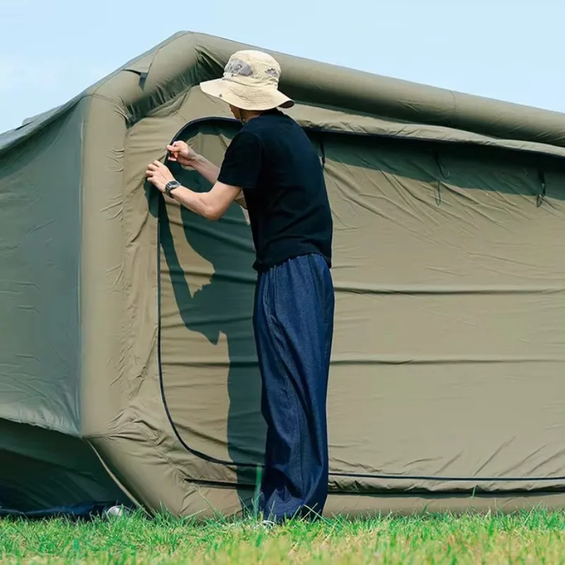 أحدث خيمة تخييم بإطار هوائي لعام 2025 مع خيمة نوم خارجية قابلة للنفخ