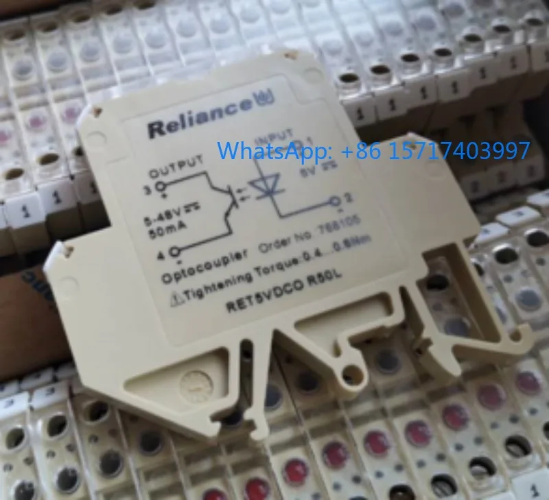 

Reliance optocoupler RET5 12 24 220 VDCOR20 50L, item number 768066 768105