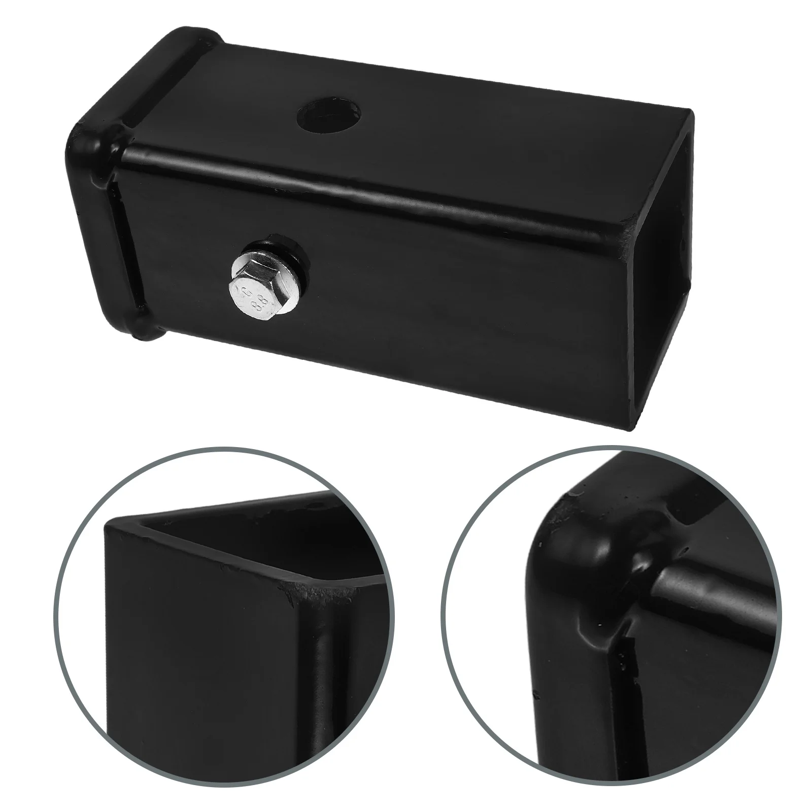 

Weld-On Receiver Durable Steel Square Black Trailer Extension Connector Heavy Duty Towing Adapter For Vehicles Receiver Tube