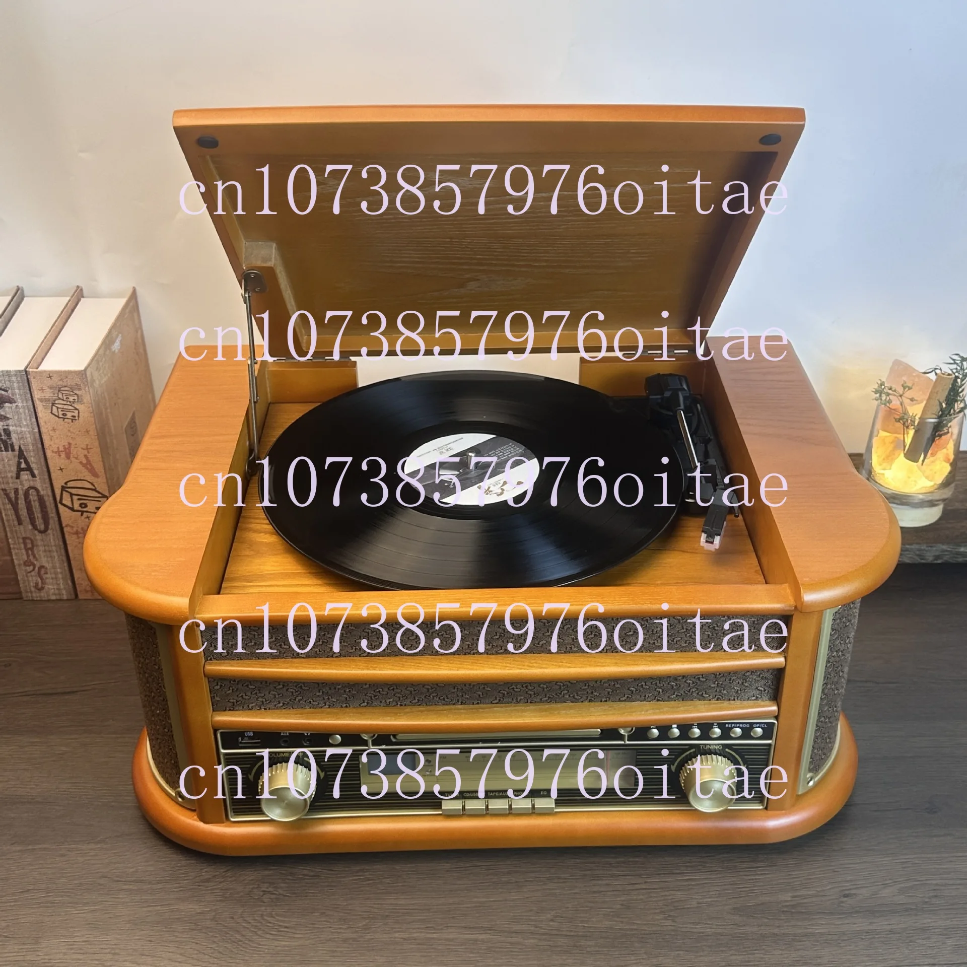 Multifunctional Vinyl Record Player Retro Phonograph Album Disc Living Room Ornament Bluetooth Speaker Gift