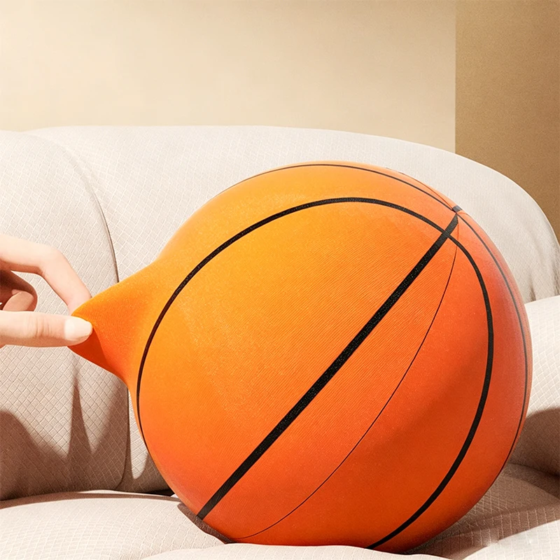 

Indoor Silent Basketball High Density Soft PU Foam Squeezable Ball No Noise Quiet Mute Bouncing Ball Lightweight Sports Ball