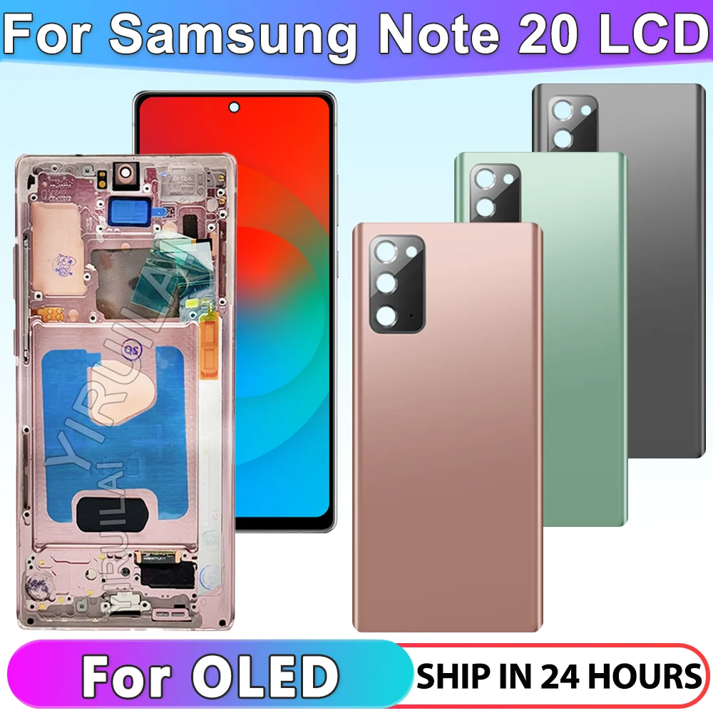 

Super Amoled Note20 5G with Frame LCD For Samsung Galaxy Note 20 N980F N980F/DS N981B/DS N981U Display Touch Screen Digitizer