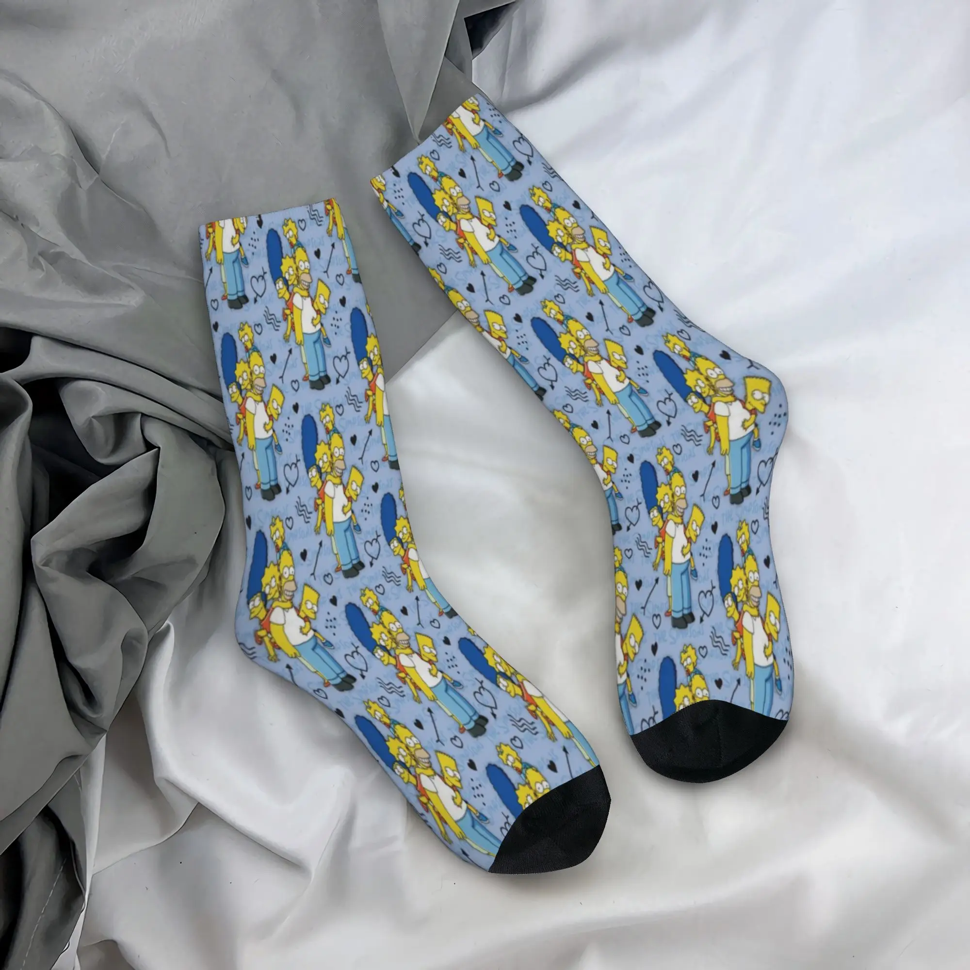 Simpsoneds Outfits Men Women Socks Compression  Graphic Middle Tube Socks Warm Birthday Present