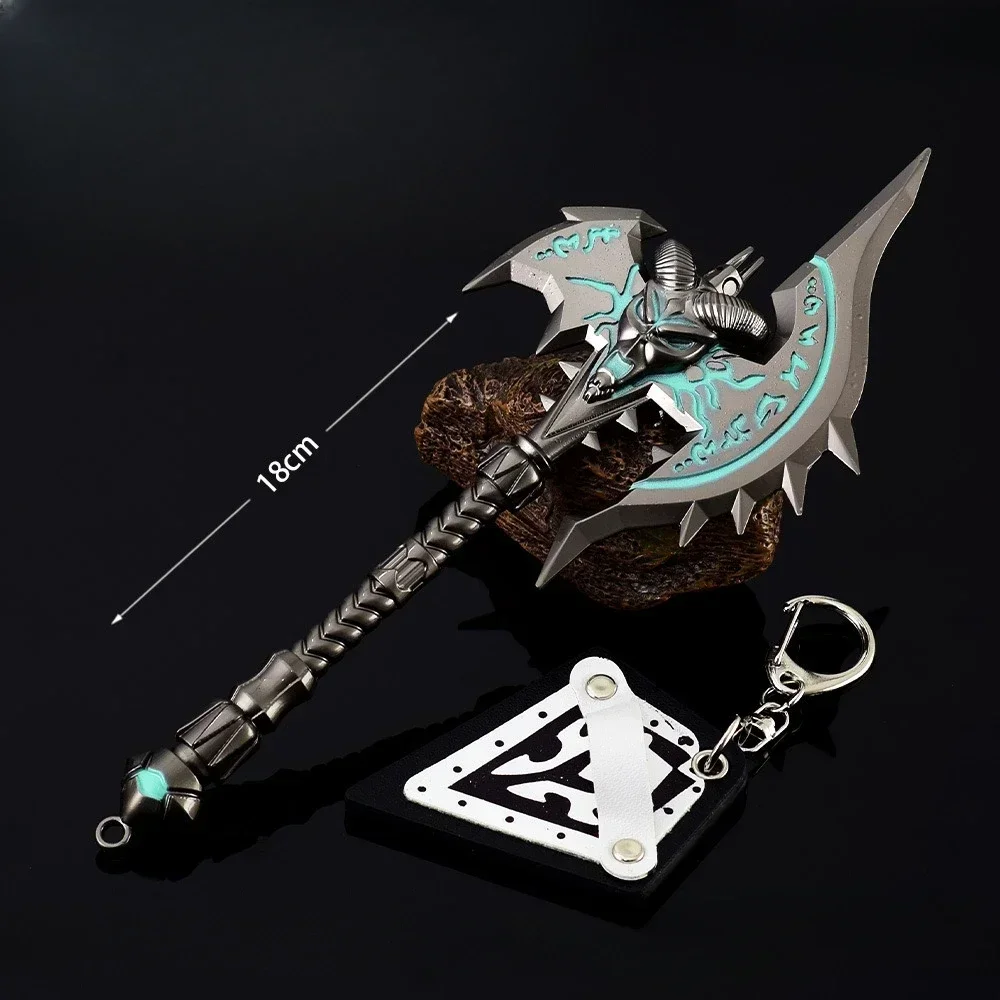 18cm Welt von Warcraft Waffe Frost mourne Metall Peripherie Daelin Proud moore Ninja Schwert Samurai Schwert Desktop-Display Geschenk Spielzeug