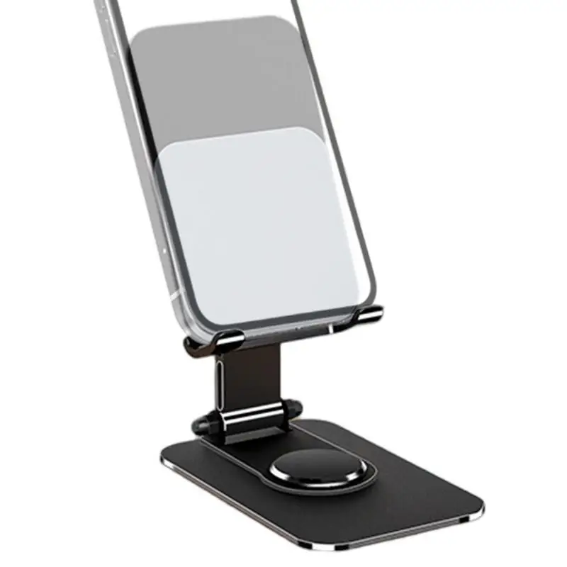 

Настольный держатель для мобильного телефона, вращающаяся на 360° подставка для телефона из алюминиевого сплава с нескользящей накладкой, подставка для электронных устройств, принадлежности для стола