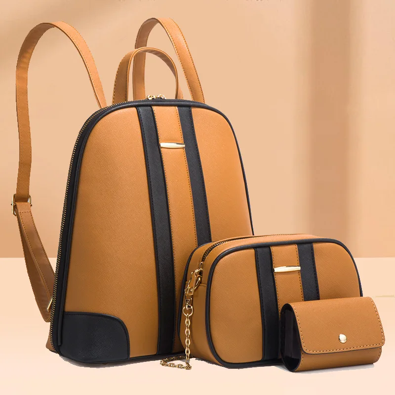 2024 New Autumn-Winter Fashion Backpack Set, Stylish & Simple, Shoulder & Crossbody, Large Capacity, Mother-Daughter Bags