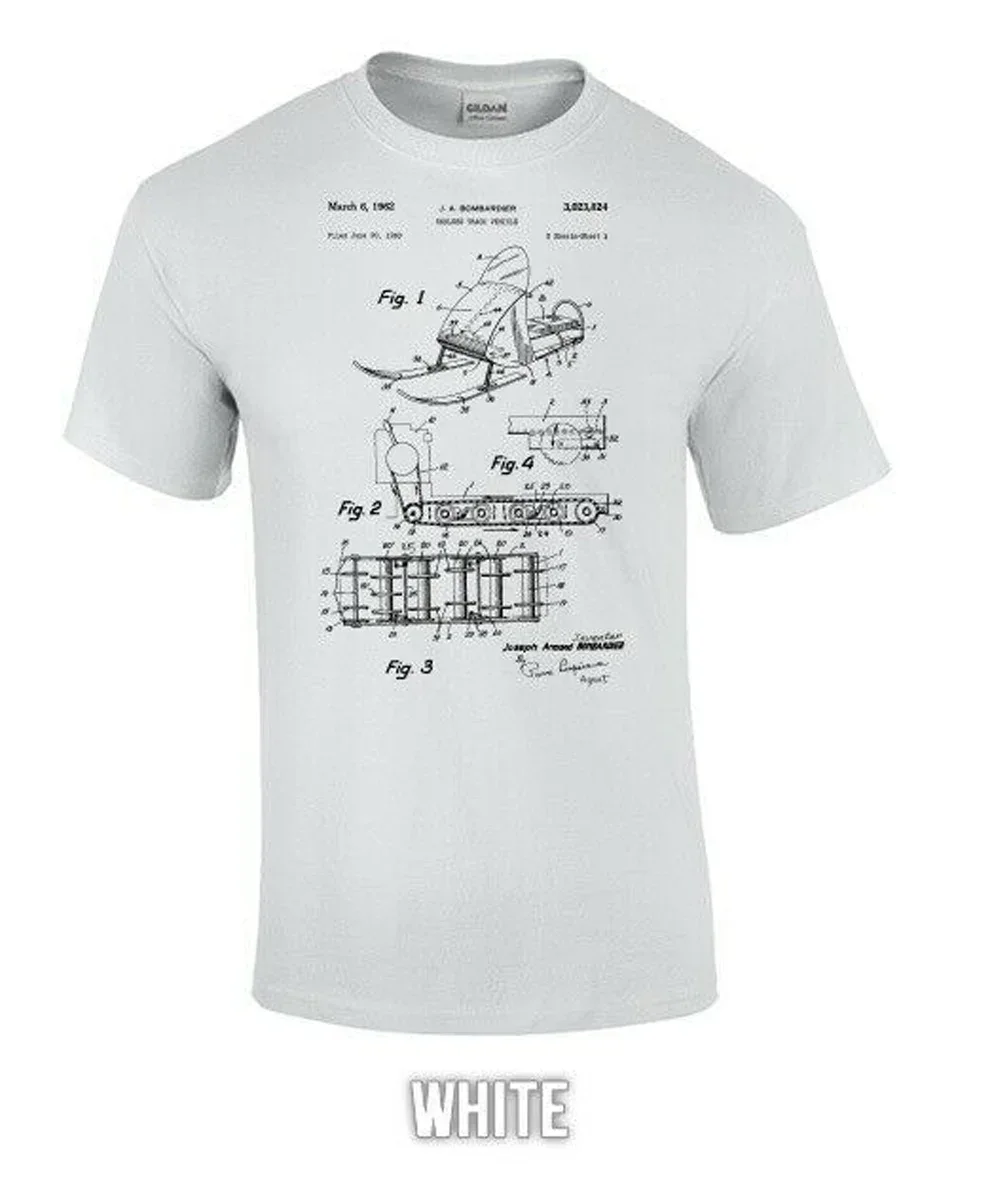 Snow Mobile Patent Shirt Ski Gift Winter Sports Skiing Gear Ski-Doo 2019 Fashion Men's Classic Funny Casual Tee Tops Shirts