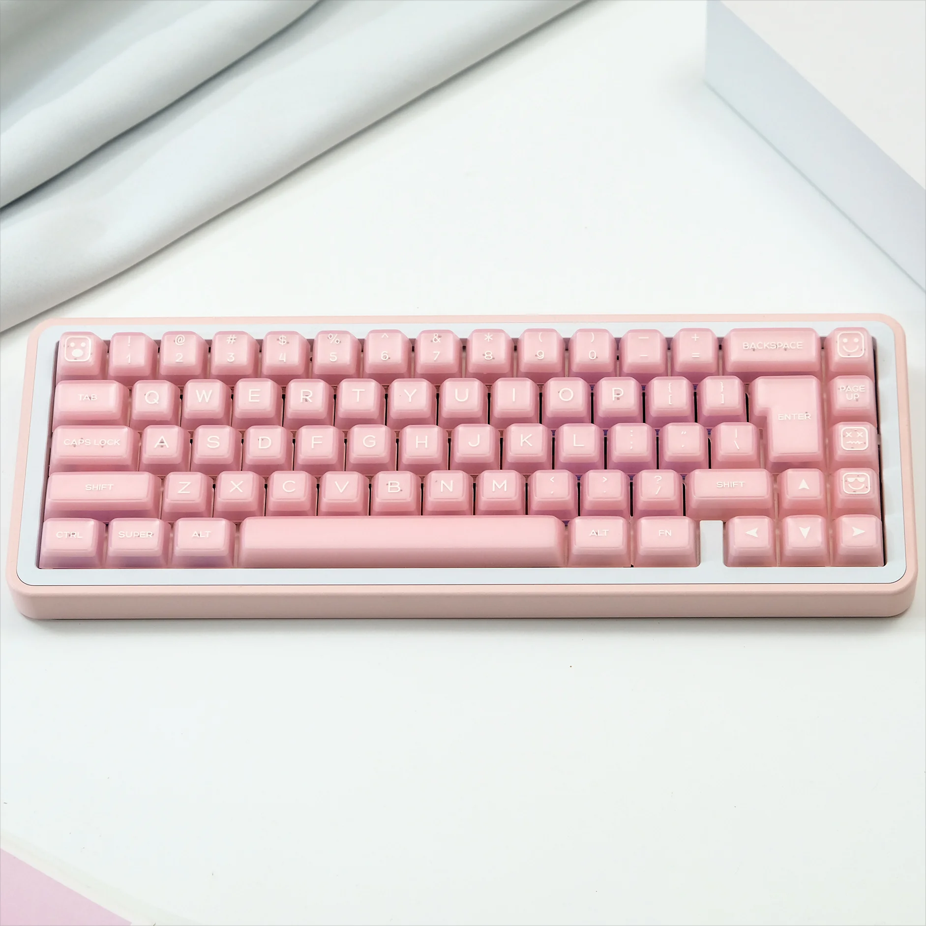 Smile PBT two-color keycaps sa high powder transparent full set of two-color keycaps