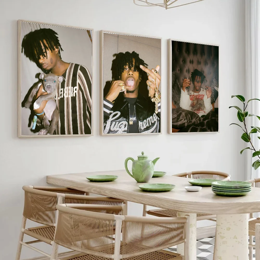 New Playboi Carti Music Star Portrait Poster DIY Kraft Paper Vintage Poster Wall Art Painting Study Stickers Big Wall Painting