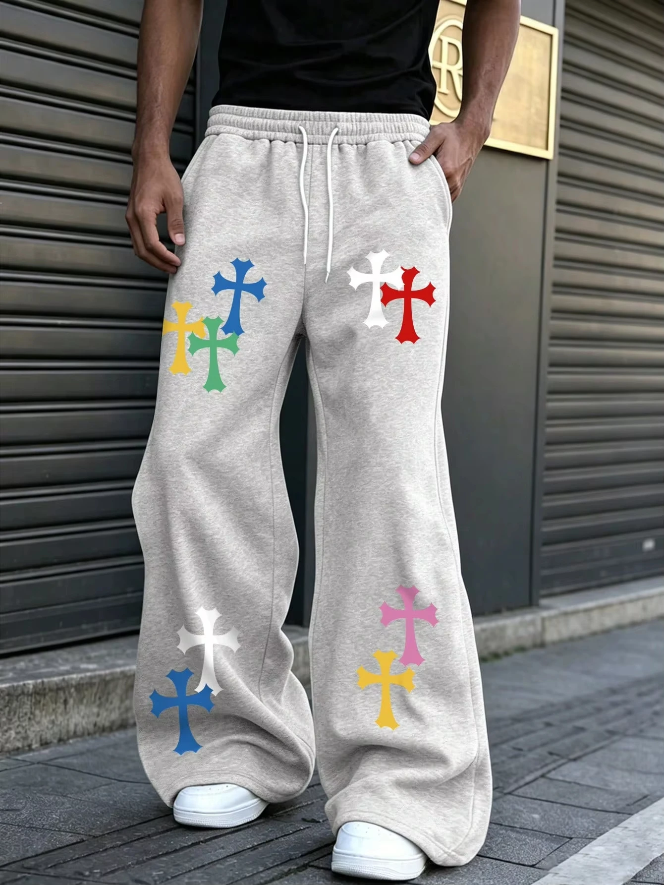 2026 New Fashion Style Color Cross Towel  Quick Dry Straight Pants Drawstring Loose Trousers Y2K Hip Hop Unisex Streetwear Pants