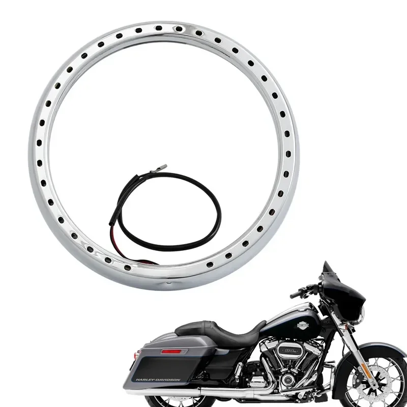 

Запчасти для мотоциклов Harley Touring Road Street Electra Glide, 7-дюймовая накладка на фару, кольцевая крышка с легкими деталями мотоцикла, аксессуары