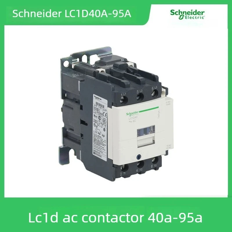 Schneider Contactor 220V AC Three-Pole Contactor 3P 3 Phase 3-Pole 50/60Hz LC1D40 LC1D65 LC1D95 Coil Voltage 24V 110V 220V 380V