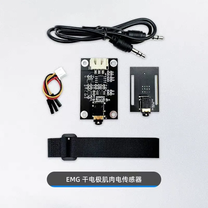 OvO Store Dry Electrode EMG Sensor EMG Single Lead, Analog Signal Acquisition Module, Wearable Only Open Source Kit