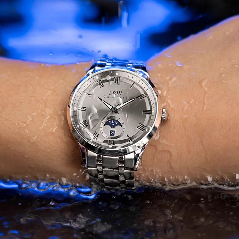 CARNIVAL marque Montre mécanique de luxe saphir calendrier MIYOTA mouvement montres automatiques étanche pour Homme Montre Homme