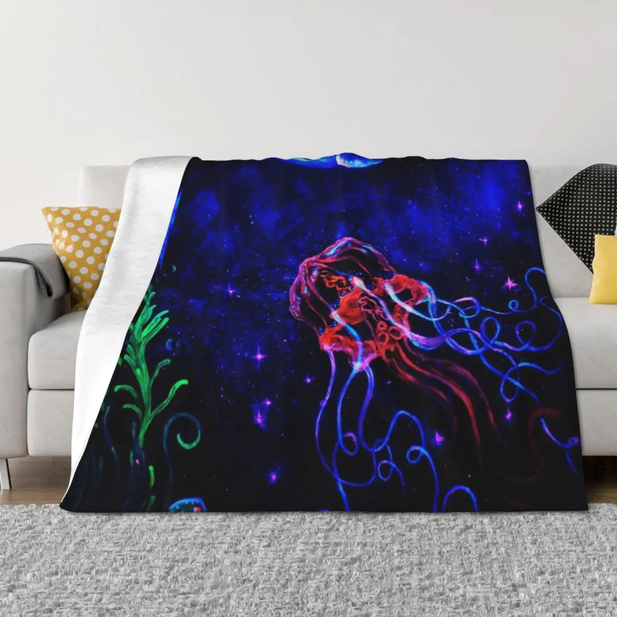 

Magical jellyworld Throw Blanket Blankets For Bed Beautifuls Furrys Giant Sofa Blankets