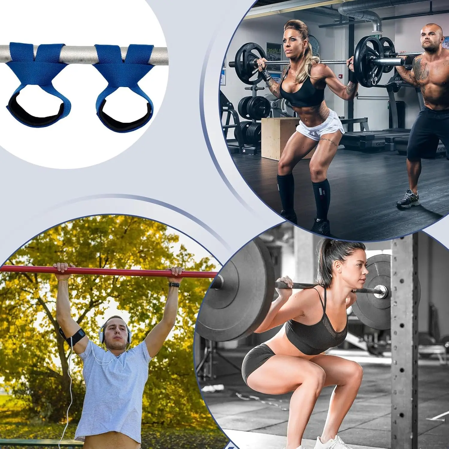 1 Paar Fitness-Handgelenkbandagen, rutschfeste Handgelenkstützen für Gewichtheben, Powerlifting und Training