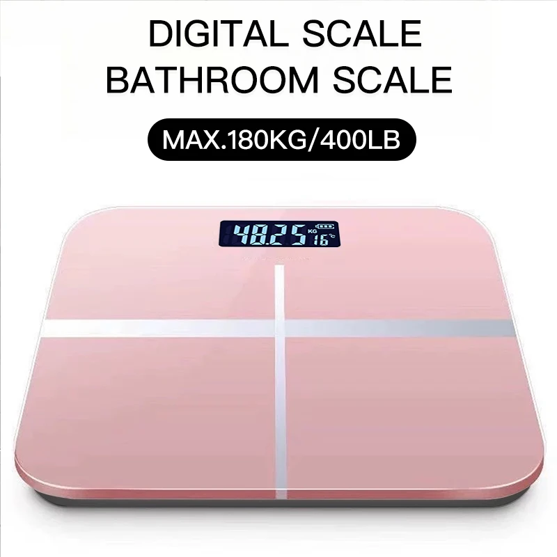 Design migliorato + pannello ingrandito, bilancia elettronica ad alta resistenza e precisione da 400 libbre, digitale intelligente_voghion.com