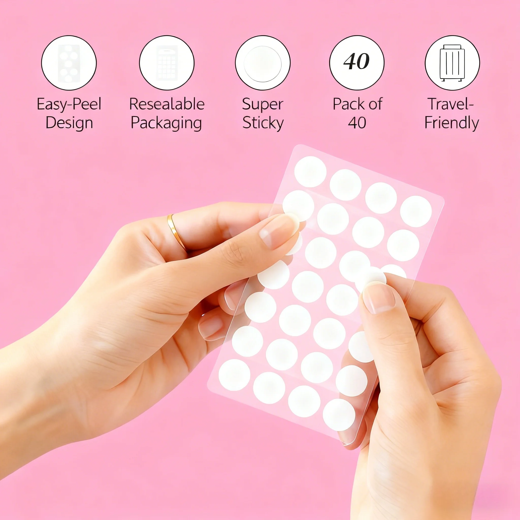 200/400/800 Pieces HITWORKER Hydrocolloid Acne Patches - Invisible, High-Quality Pimple Stickers with Salicylic Acid & Tea Tree