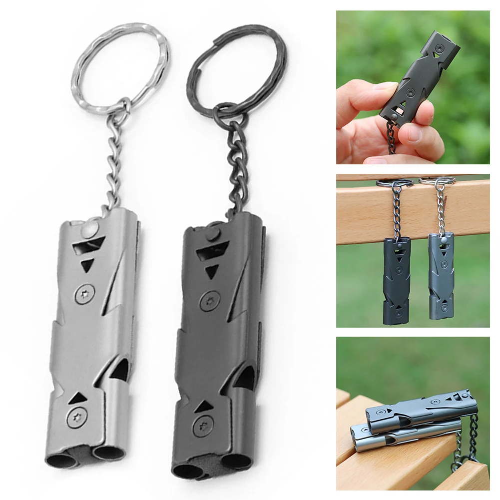 

Двухтрубный свисток для активного отдыха, длиной 57 мм, устойчивый к грязи и воде, долговечный и прочный.