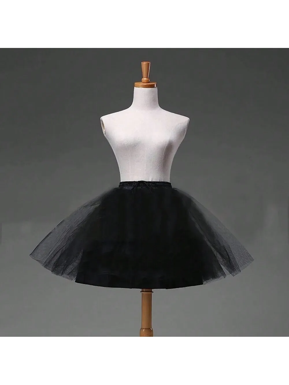 أسود حورية البحر الزفاف ثوب نسائي كرينولين تنورة زلة