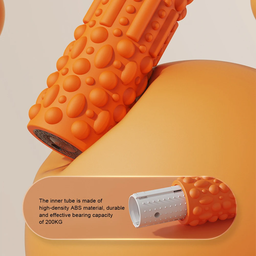 Electric Vibrating Foam Roller Massage Column Rechargeable Muscle Roller 5 Modes Tissue Massager for Yoga Pilates