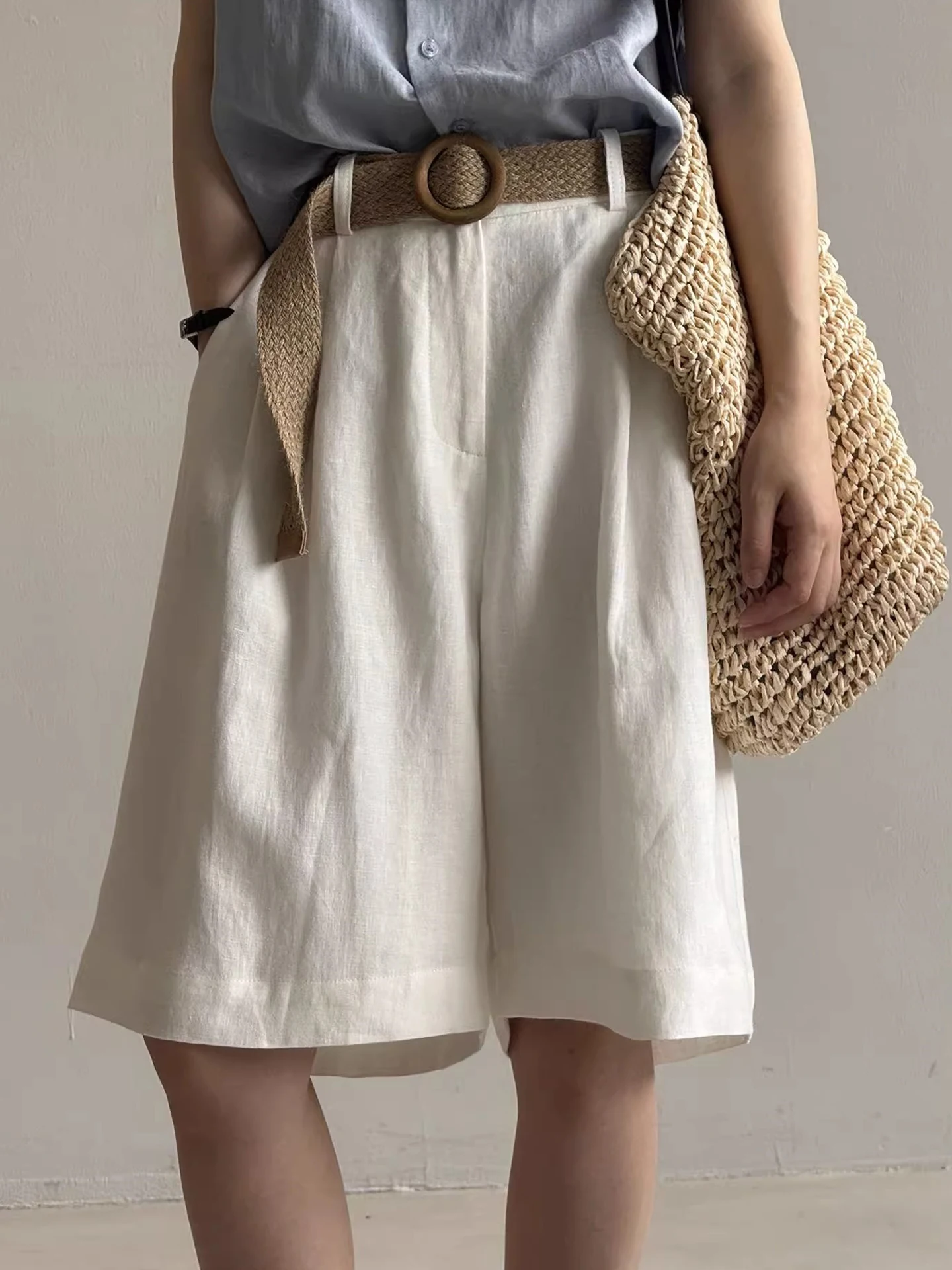 

Faionable Color Casual Pants Straight Leg Slimming Korean Sle Women's Summer Simple Luxury Trousers Ele Design