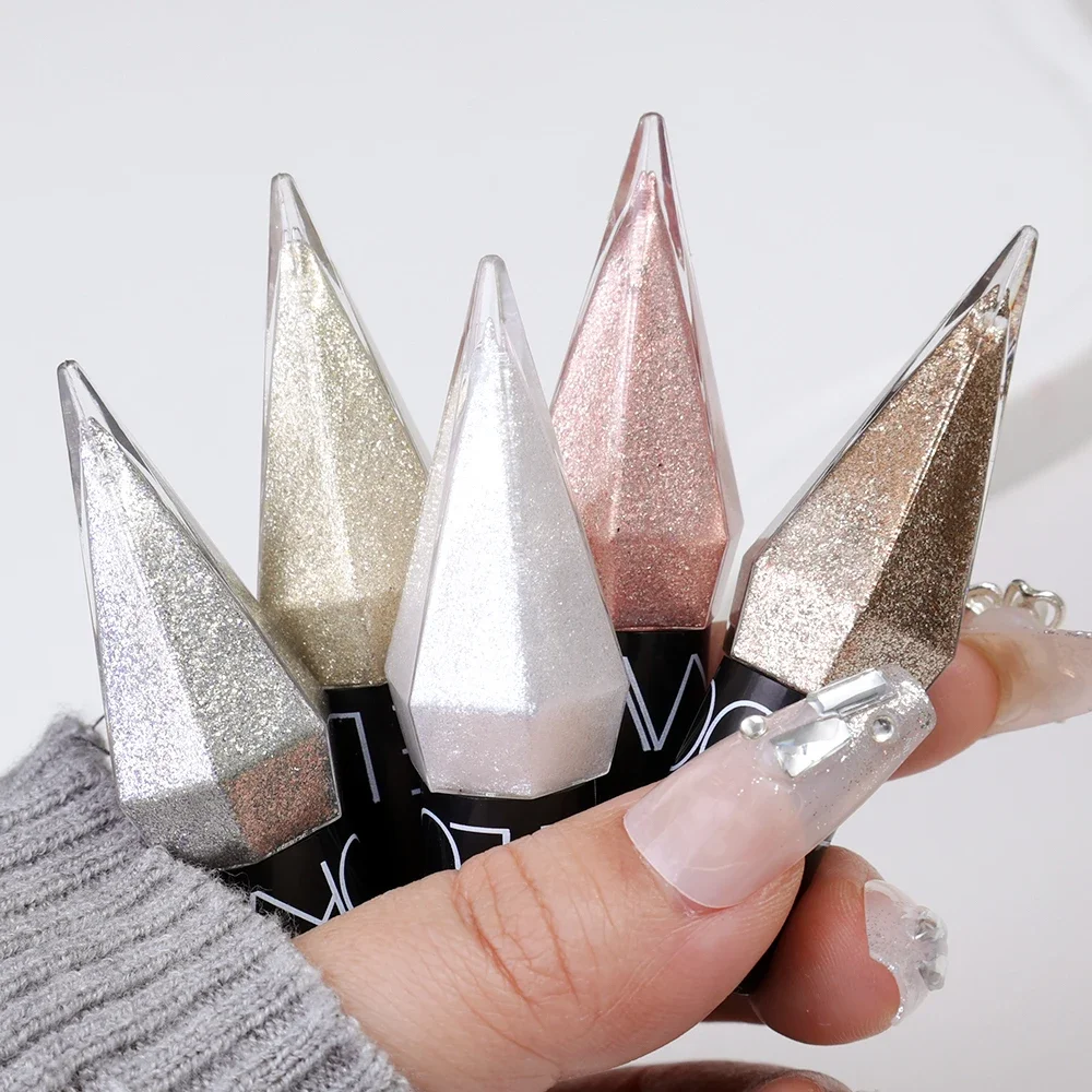 Diamond Shiny Pink Eyeliner Eyeshadow Stick Waterproof Silver Rose Gold Color Glitter Sequins Eyeliner Korean Makeup Cosmetics