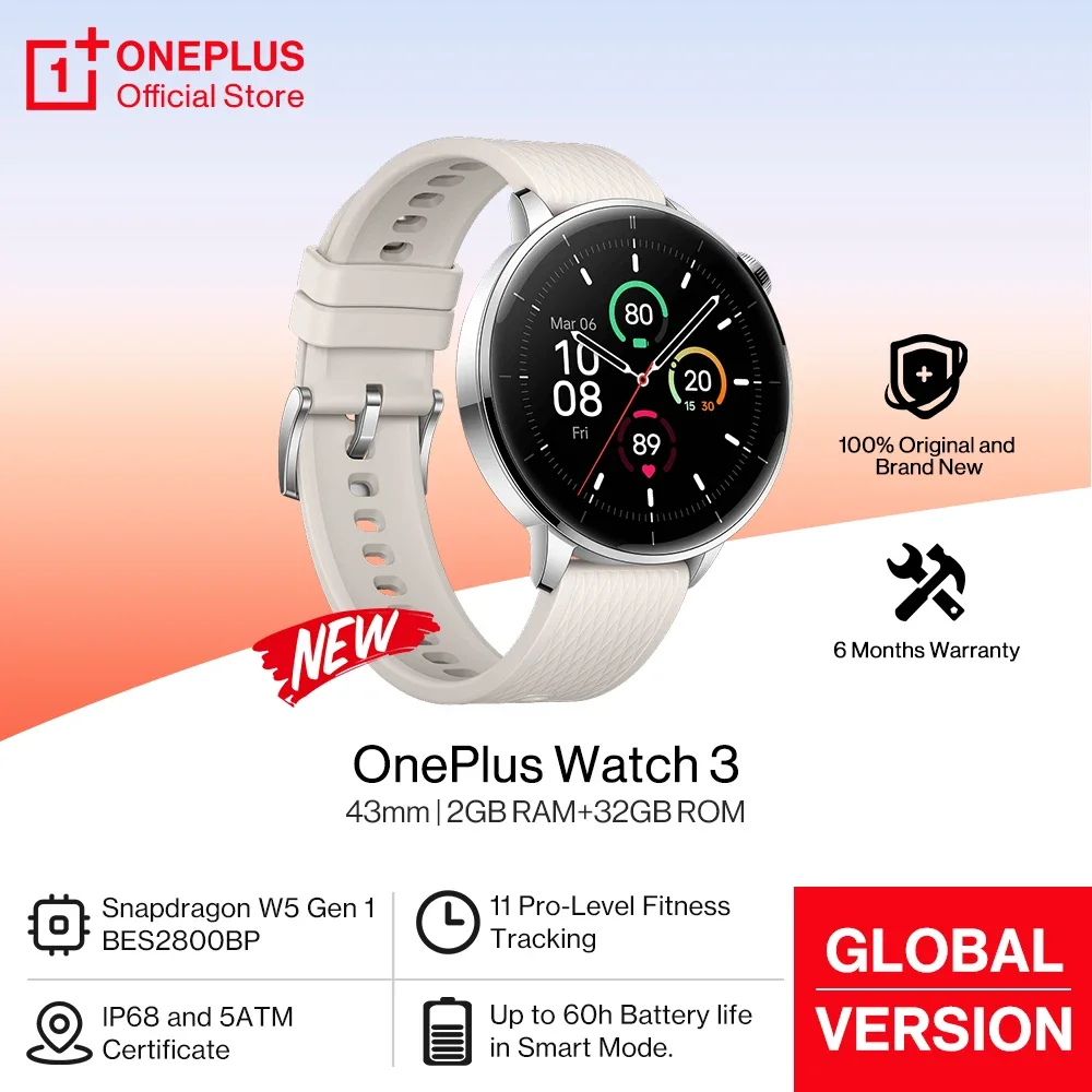 OnePlus Watch 3 43mm Global Version Smart Watch 1.32