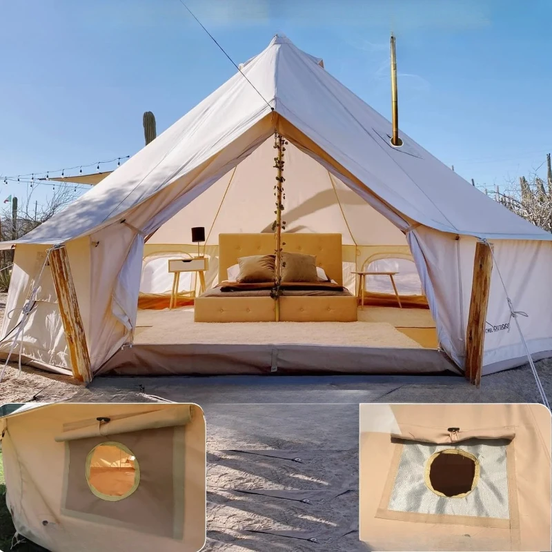 

l Waterproof Luxury Bell Tents 100% Cotton Yurts for All Year Living