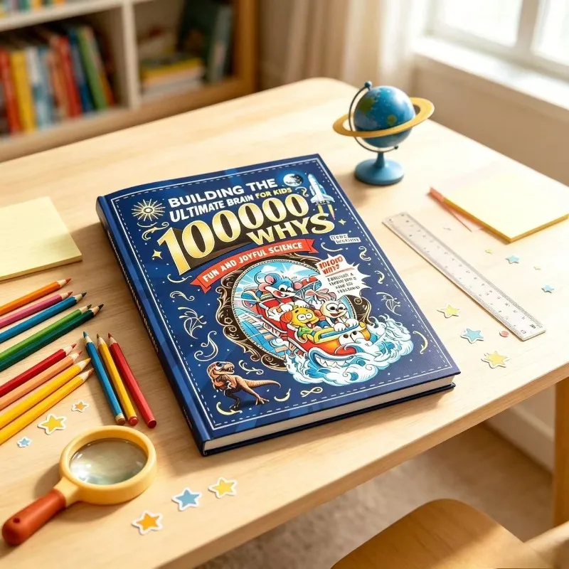 100000 Whys: Building The Ultimate Brain for Kids English Version Fun Science Cartoon Book Children's Early Education STEM Learn