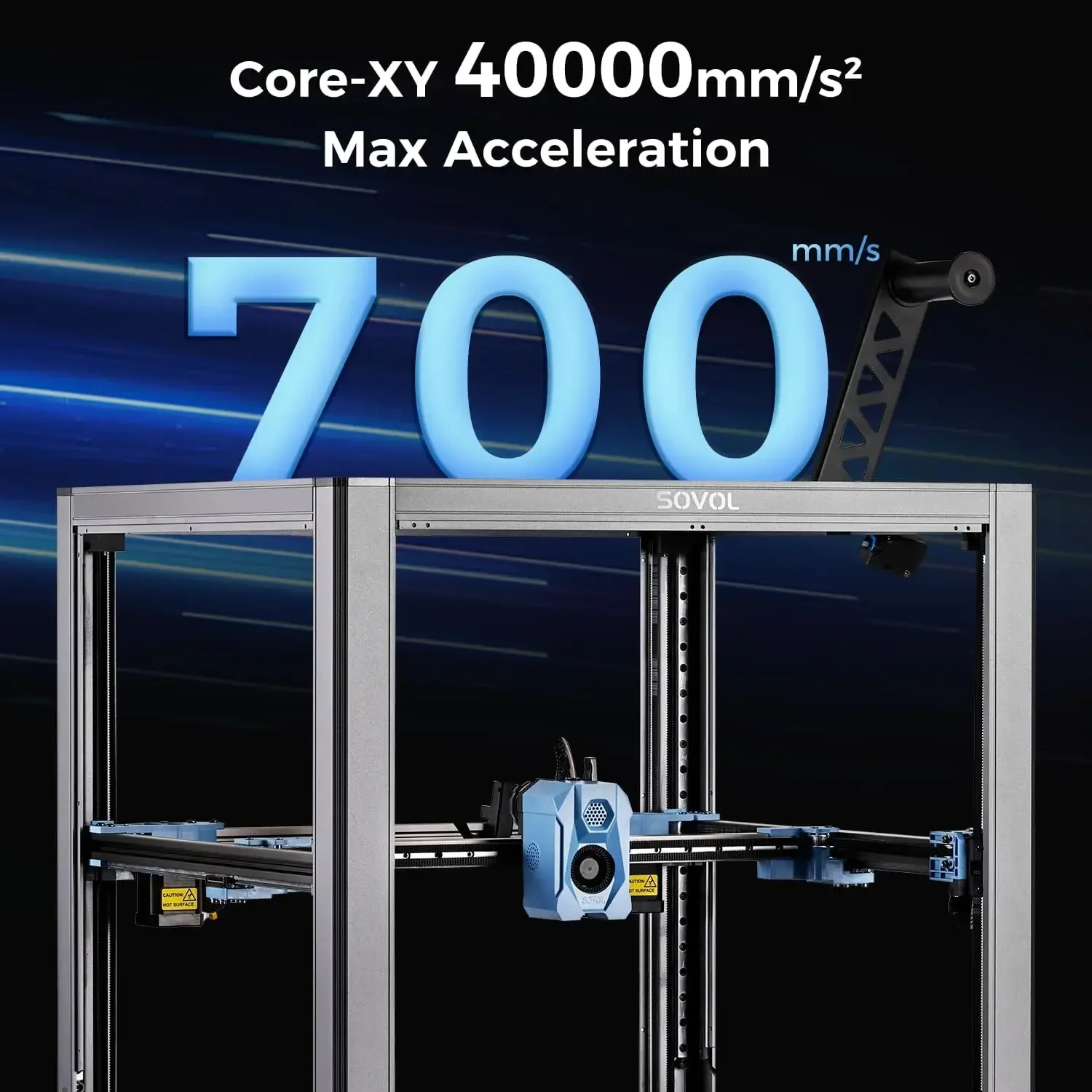 SV08 Core-XY 3D Printer Voron 2.4 Open Source, 700mm/s High Speed 3D Printers with 300℃ Clog-Free Hotend & Camera, Auto Leveling