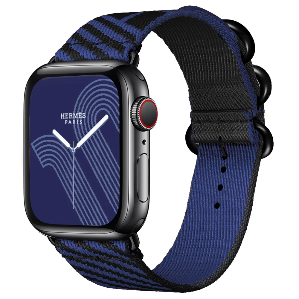 For Apple Watch Nylon Band for 41mm 45mm Jumping Single Tour strap 40mm 44mm 38mm 42mm series 7 6 5 4321 SE smart watch Bracelet