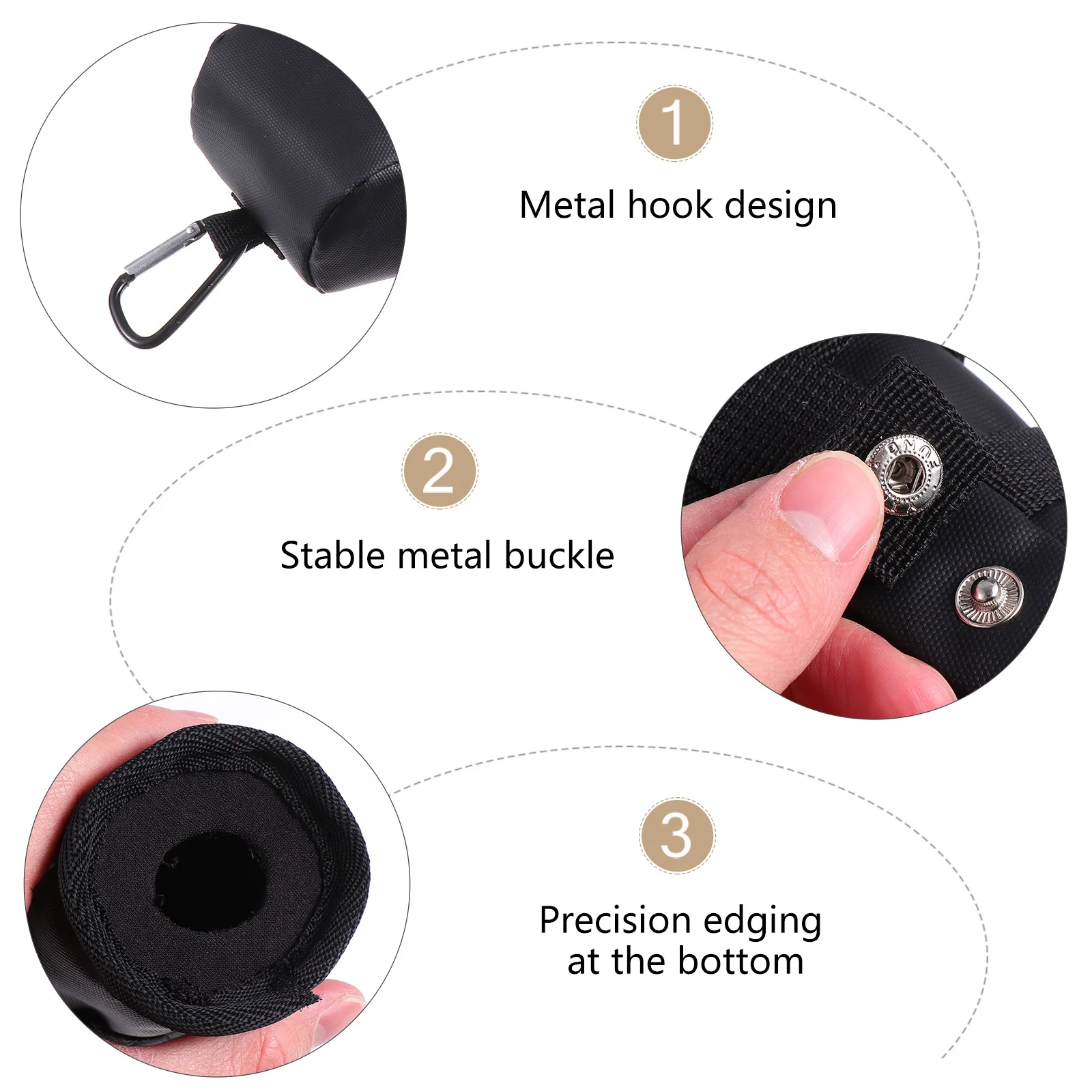 

1Pcs Portable Golf Ball Carrier Sturdy Small Ball Pouch Easy Carry Design Space Saving Storage for Outdoor Recreation and Daily