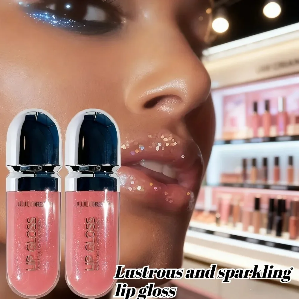 ملمع شفاه مرطب مقاوم للماء يدوم طويلاً وغير لزج طبيعي لامع وملمس ناعم وسهل الاستخدام ملمع شفاه لامع